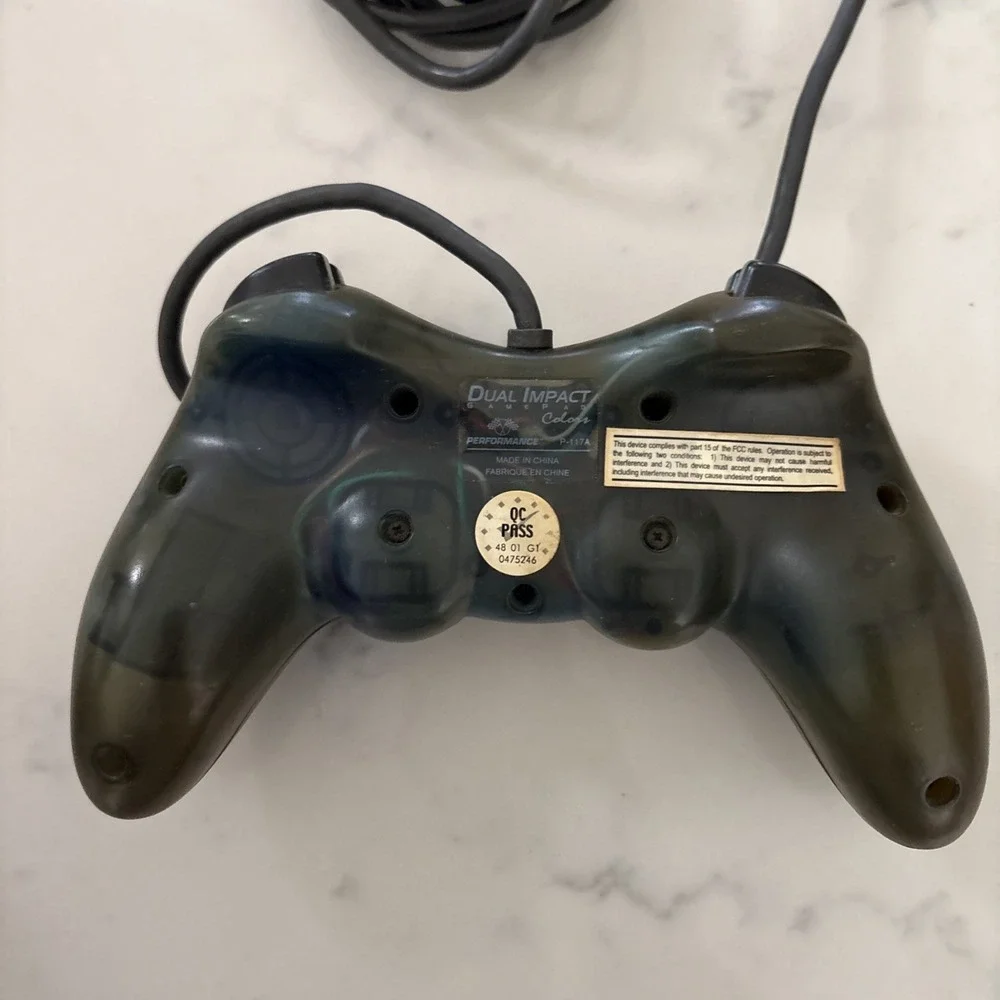 3 PlayStation Basic Wired Controller/‎ Inter/dual Impact- For parts Only
